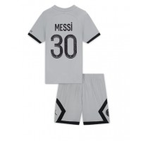 Paris Saint-Germain Lionel Messi #30 Fotballklær Bortedraktsett Barn 2022-23 Kortermet (+ korte bukser)